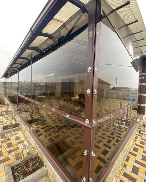 Прозорі штори ПВХ. Тенти. М'які вікна. Гнучкі вікна. Мягкие окна.