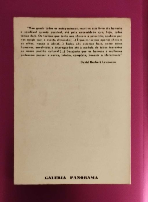 O Amante de Lady Chatterley - D. H. Lawrence (Publicado em 1970)