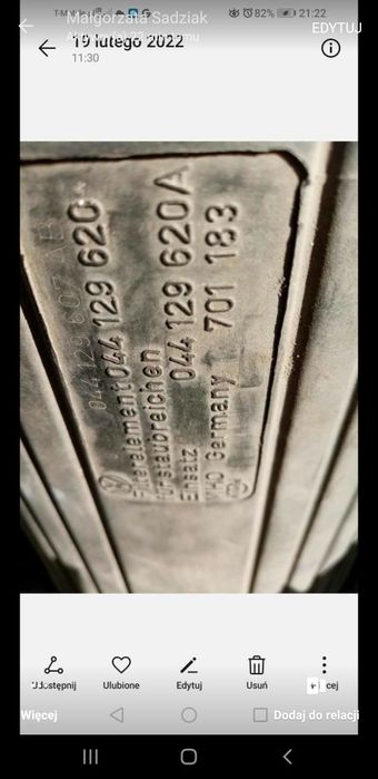 Sprzedam filtr powietrza do Volkswagena T-4