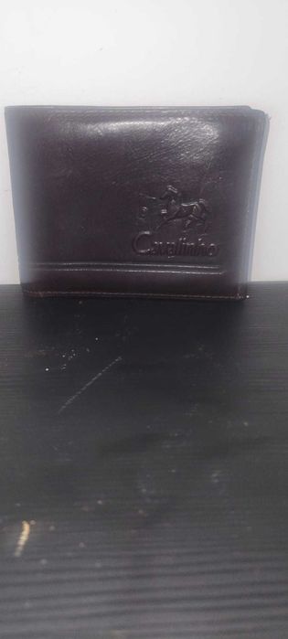 Carteira de Homem Cavalinho em Pele Genuína - Castanha