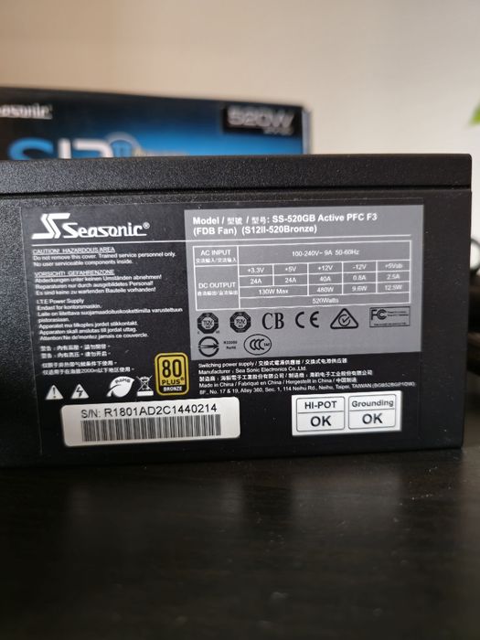 Motherboard, Processador, Ram, Cooler, Fonte