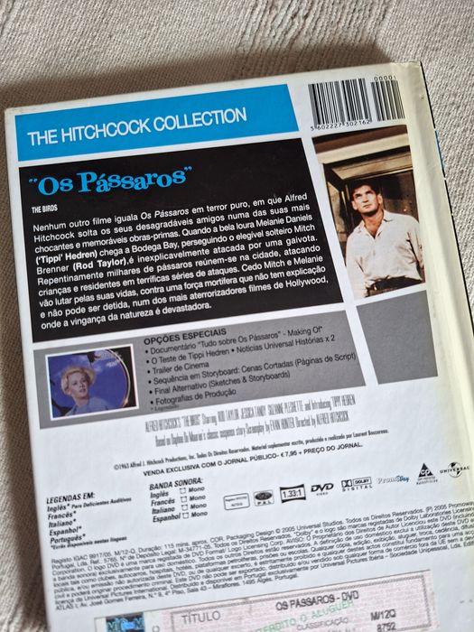 Dvd Os Pássaros de Alfred Hitchcock