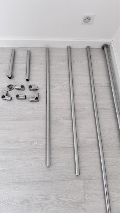 Drazki drazek na ubrania rozety laczniki chrom