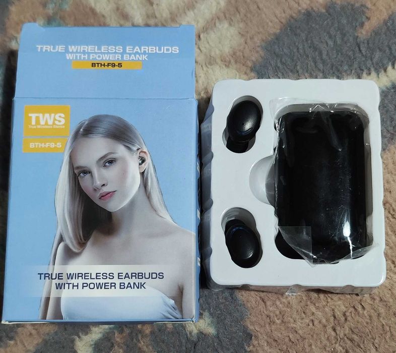 True Wireless  Aerbusd with Power Bank BTH-F9-5