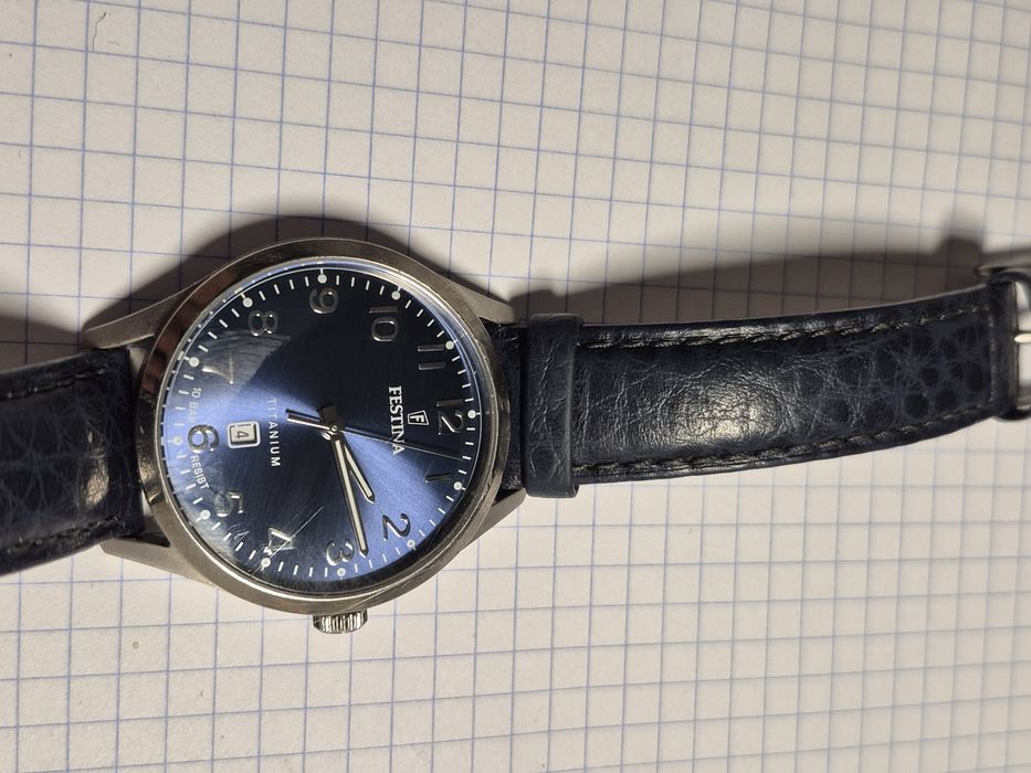 Zegarek Festina Titanium Date - damski stan dobry plus. Brak baterii