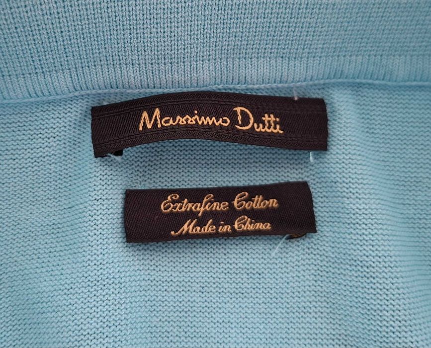 Мужское поло Massimo Dutti р. S рост 175 см 100% хлопок
