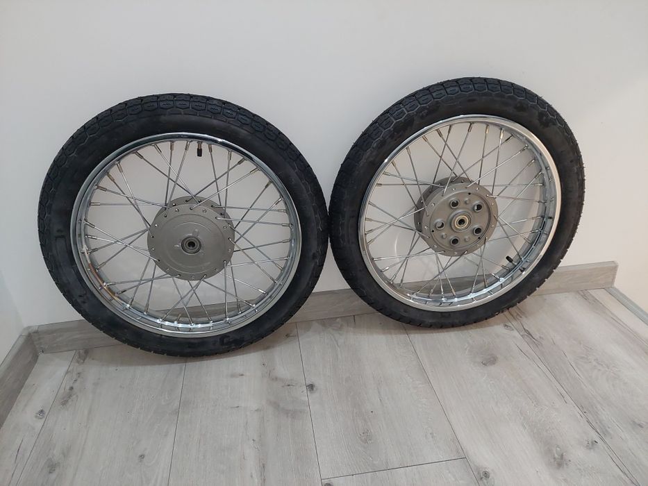 Odnowione wycentrowane kola kpl r18"wsk 125 b1 b3 opony detki pl