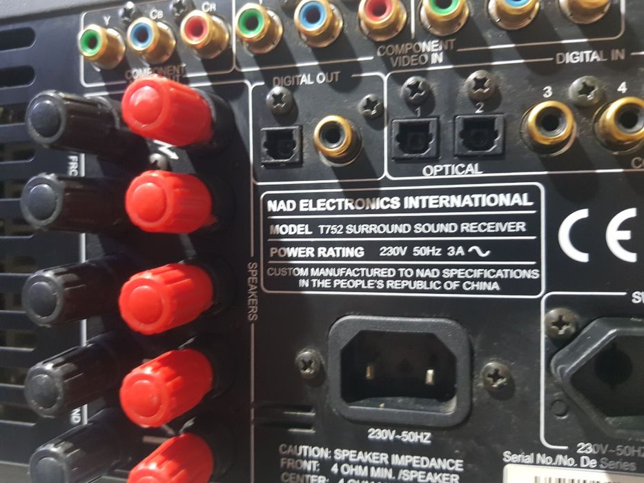 16 Кг! AV Стерео ресивер/підсилювач  NAD T752 2×100Вт б/у з Німеччин
