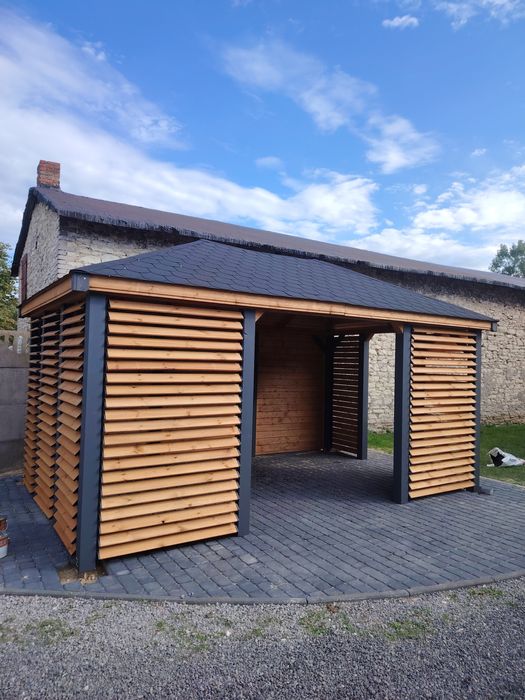 Altana ogrodowa 3x5m "RUCHOME DESECZKI"