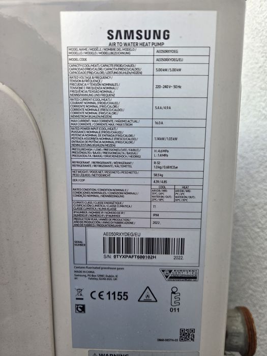 Pompa ciepła sterownik  Samsung Monoblok