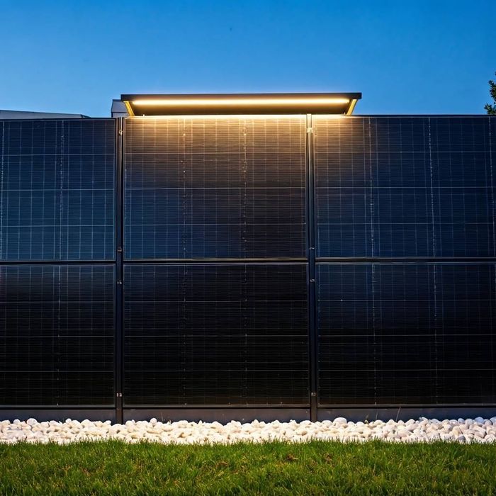 Ogrodzenie PV, Płot Fotowoltaiczny PV z montażem na gotowo