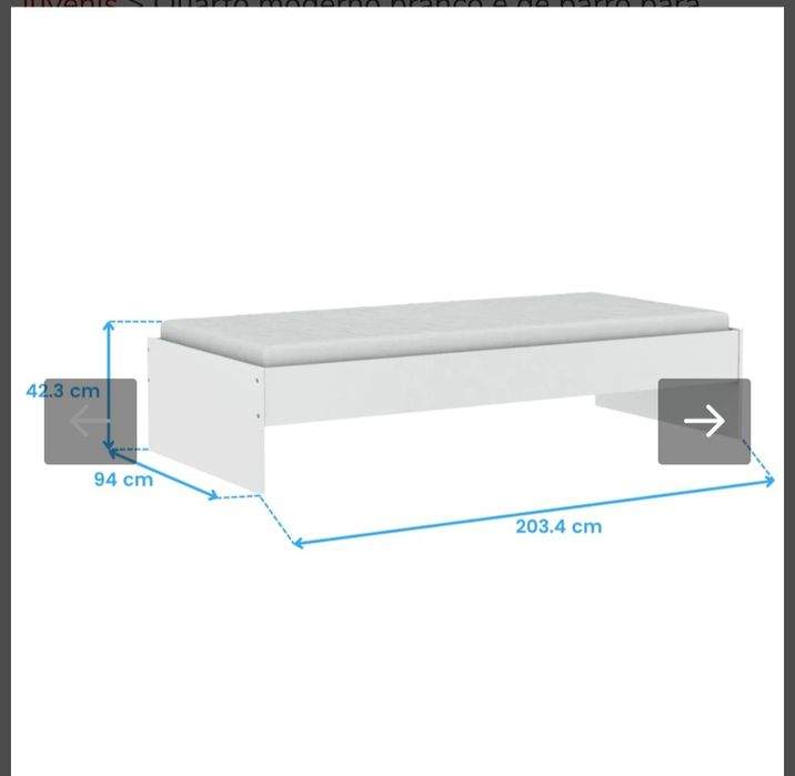 Cama de Solteiro + Armários