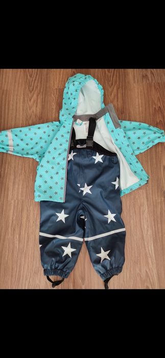 Комплект Куртка+ Напівкомбінезон р 74/80 см Дощовик на флісе Грязепруф