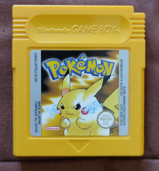 Pokémon Yellow (Amarelo) Game Boy (ORIGINAL-NACIONAL)