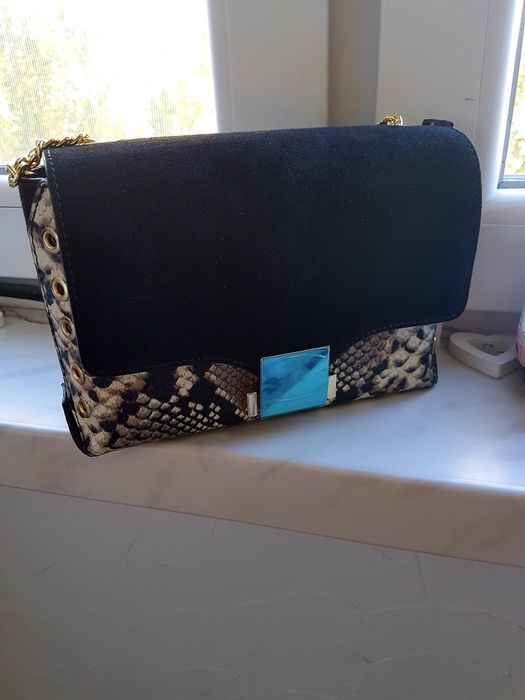 Torebka skórzana czarna lub fuksja