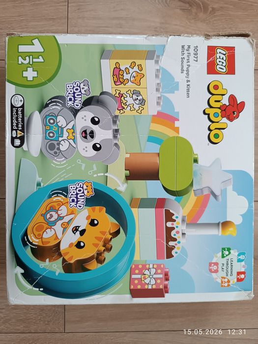 LEGO Duplo 10977 Mój pierwszy szczeniak i kotek z odgłosami