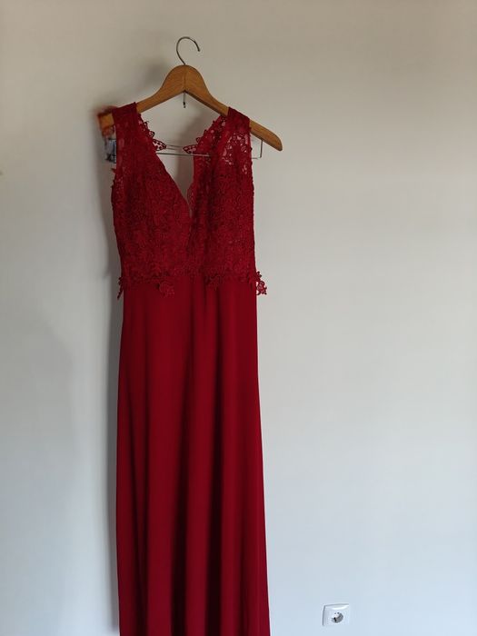 Vestido Vermelho Cerimónia