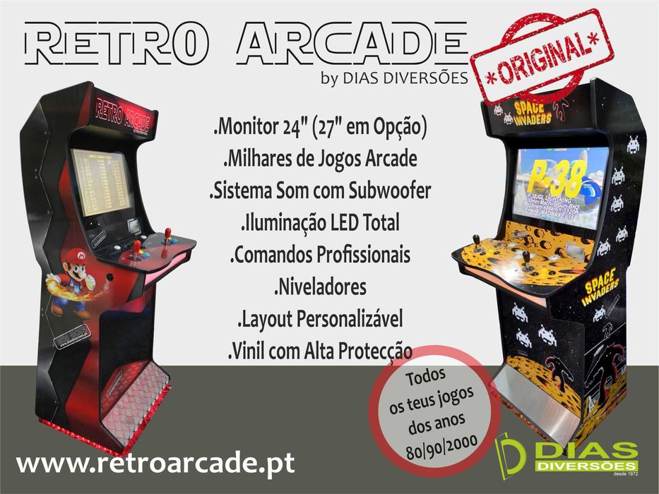 Retro Arcade - Novas (Somos os fabricantes)