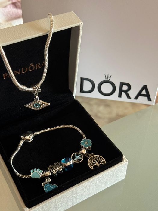 Conjuntos pulseira e colar Pandora