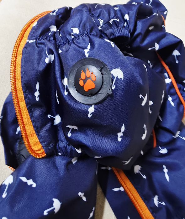 Дощовик кант для собаки  Dogs Bomba з принтом парасольки, розмір 2