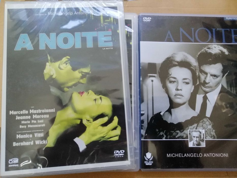 A noite Antonioni Marcelo Mastroiani  Monica Vitti  Jeanne Moureau