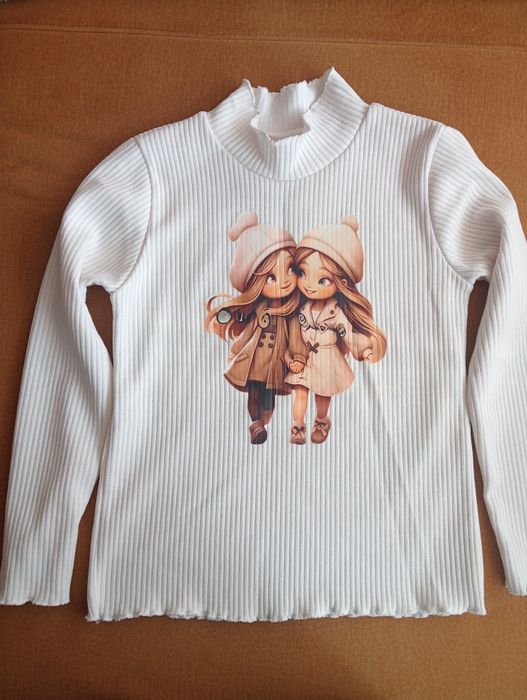 Dwie bluzeczki dziewczęce