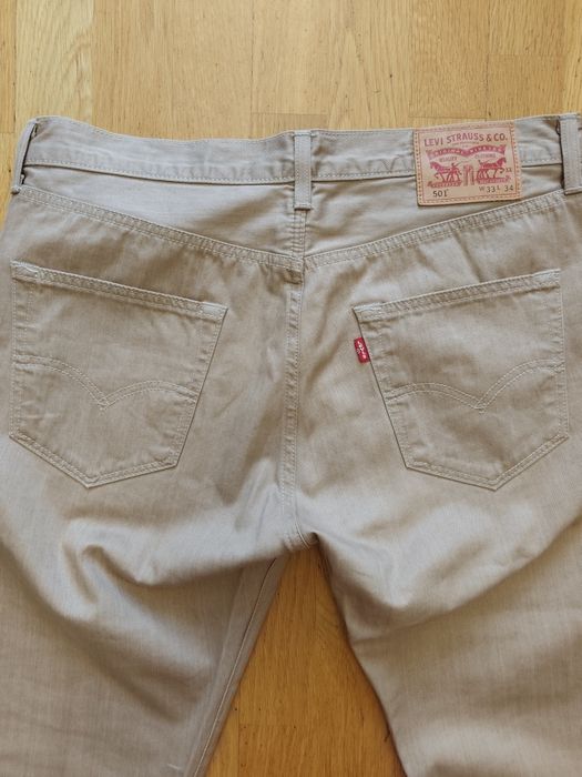 Джинси Levi's 501 бежеві