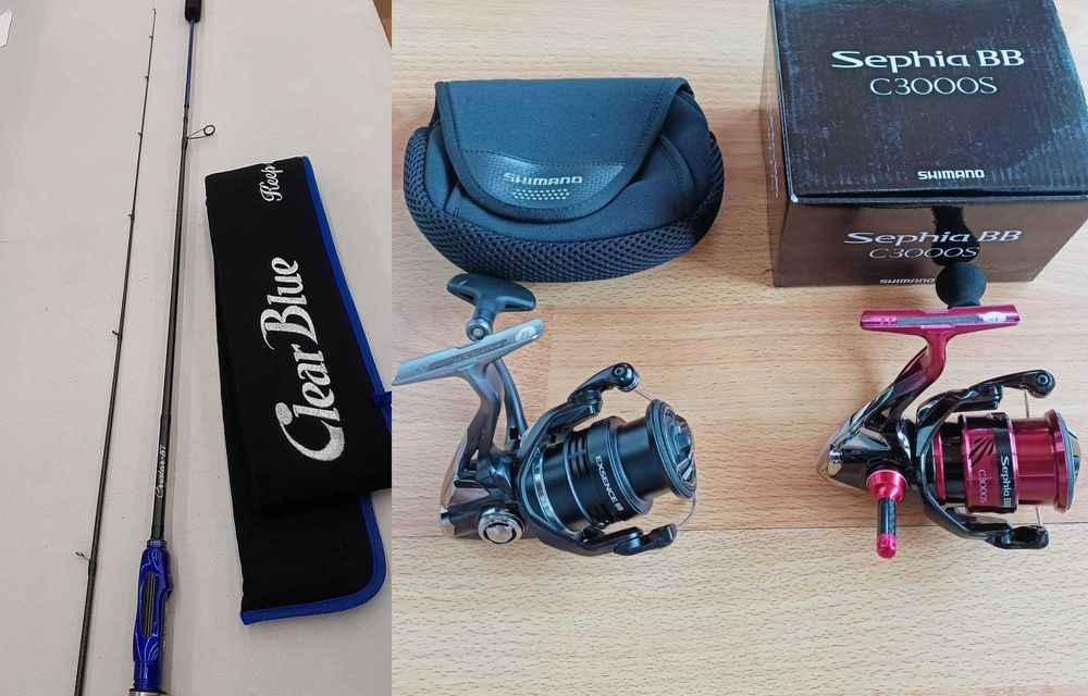 Clear Blue Crystar 57 Shimano 18 SEPHIA BB / 20 Exsence BB