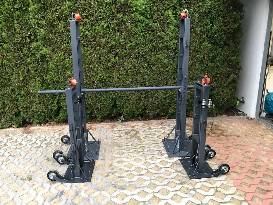 Stojaki kablowe rozwijaki kobyłki kable światłowody