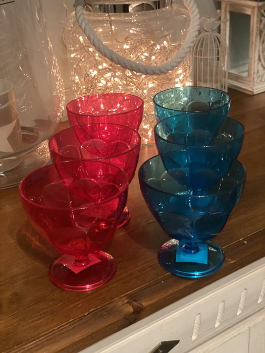 6 szt pucharek pucharki  miski do lodow deserow plastikowe