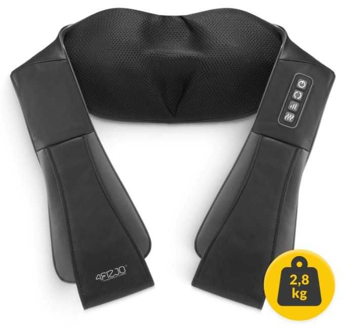 Masażer Pas masujący kark ramiona plecy shiatsu PRO+ 4FIZJO ORGINAŁ !! Szary