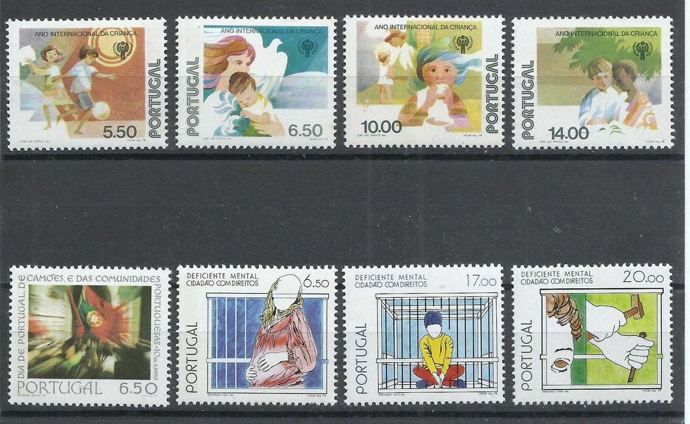 Selos portugueses – Ano completo de 1979, 37 selos como novos
