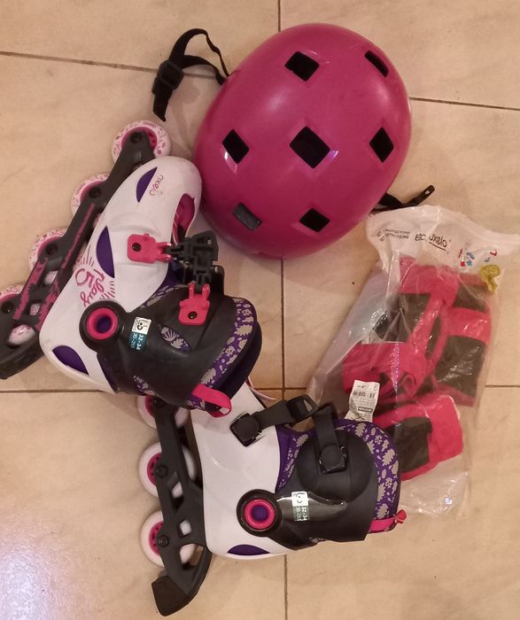 Patins em linha 32-34 + proteções