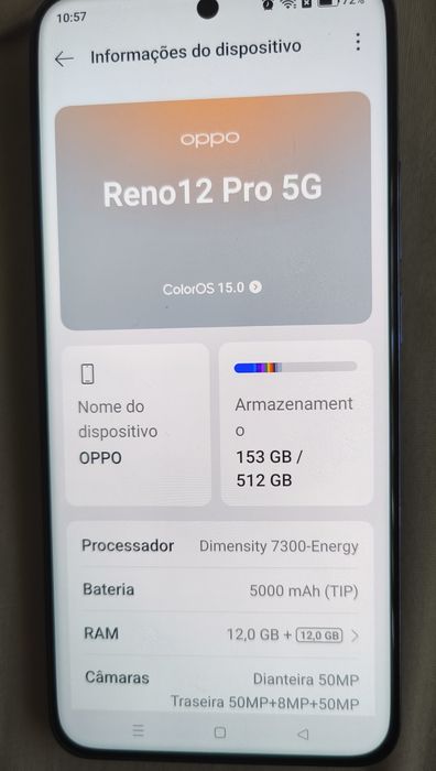 OPPO Reno 12 pro - 16gb/512gb ultra rápido