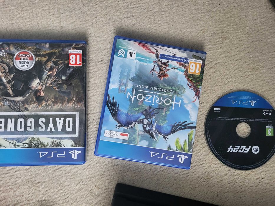 KONSOLA PS4 PRO+2 Pady+3 gry za 200 zł (FC24,Horizon Dawn II)