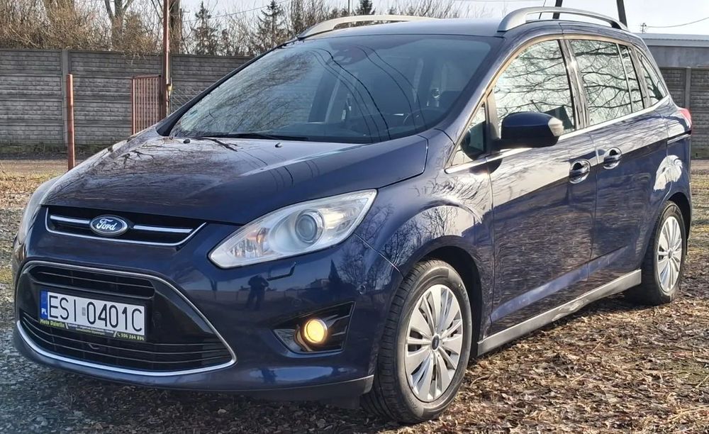 Ford Grand C-MAX Pisemna Gwarancja Przebiegu i Bezwypadkowości Bardzo Bogata Wersja