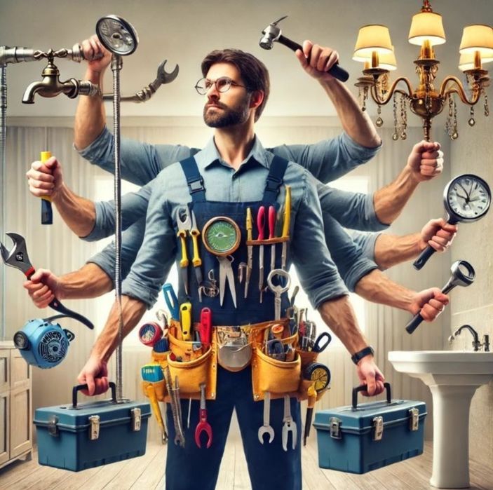 Майстер чоловік на годину дрібний ремонт збирання  меблів  шафи