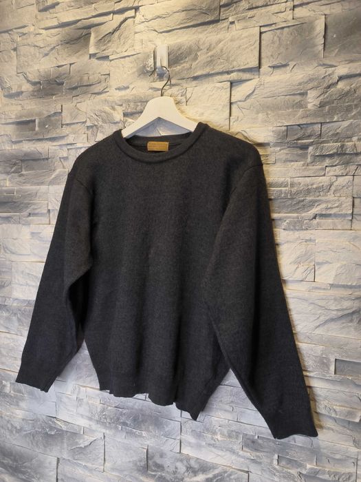 Sweter Merino Emporium Wełniany Wełna Granatowy Damski
