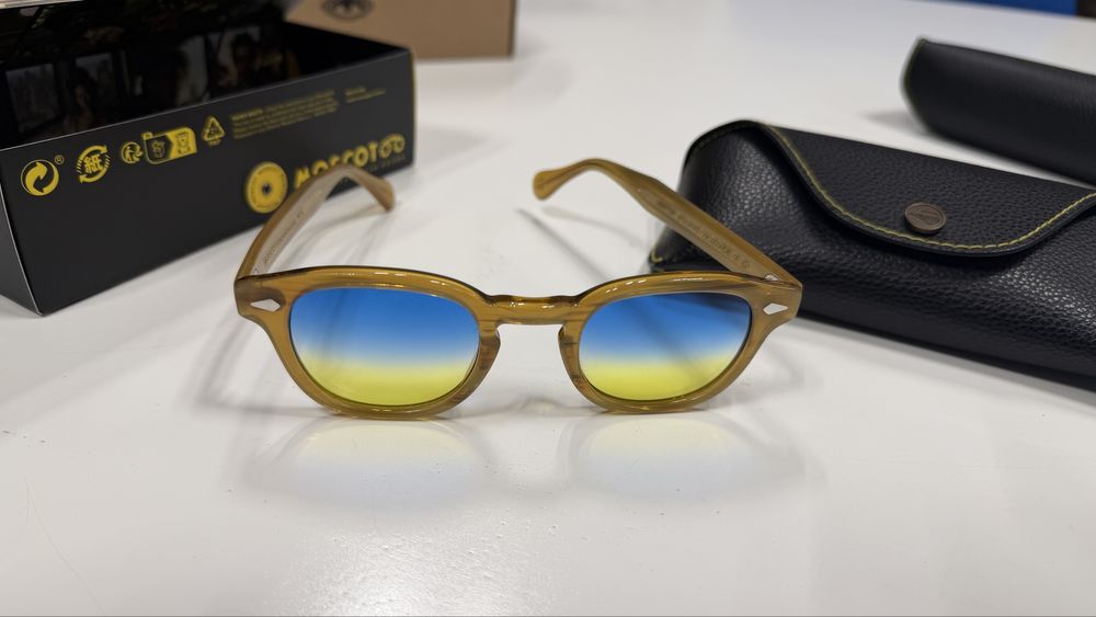 Oculos sol Moscot Lemtosh 46 Aqua Sunrise
