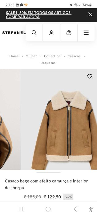 Casaco STEFANEL NOVO com etiqueta