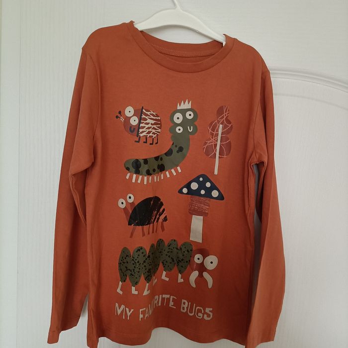 Nowa koszulka długi rękaw Cool Club pomarańczowy rozmiar 128