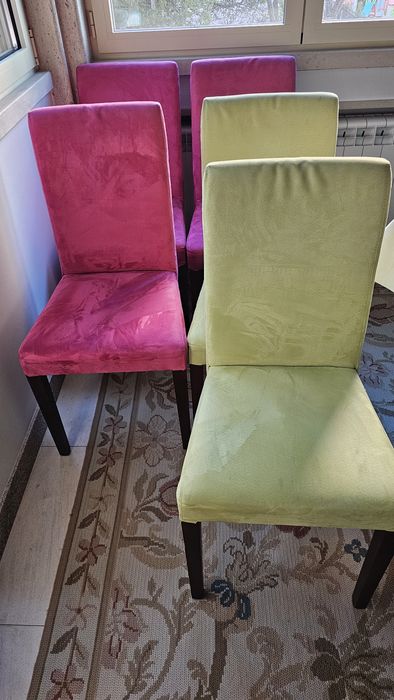 Cadeiras forradas madeira