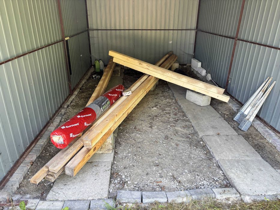 Wiata 12 m3 - materiał + projekt