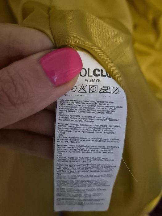 Kurtka zimowa gruba dziewczęca 134cm