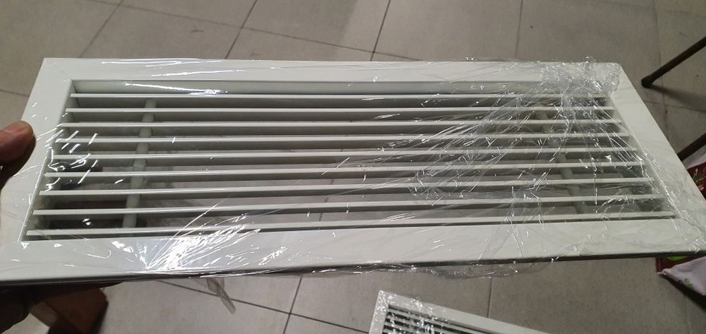 Grelhas ventilação recuperador lareira