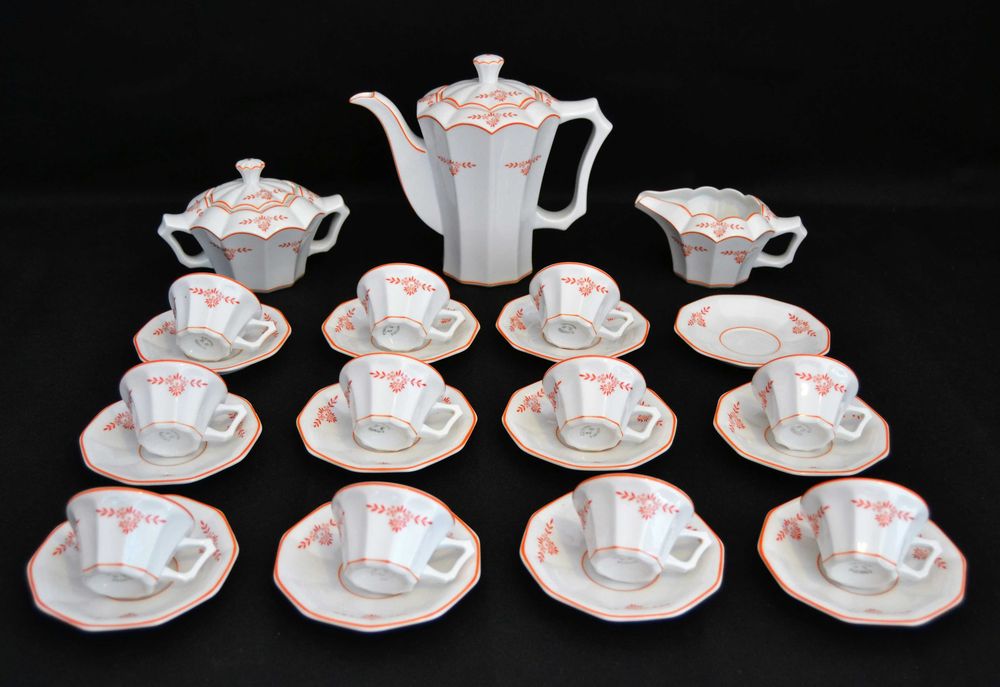 Serviço Café Porcelana Coimbra SP - Art Deco