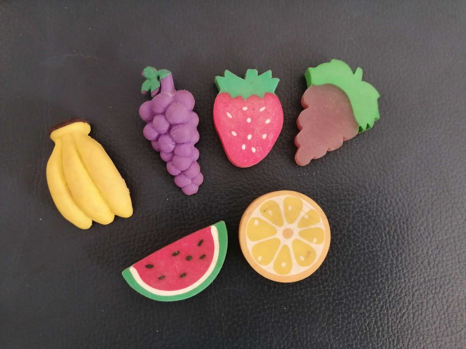 Coleção borrachas antigas anos 80