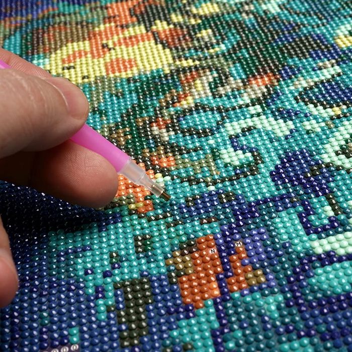 Diamond painting haft diamentowy  -  maki (15799)