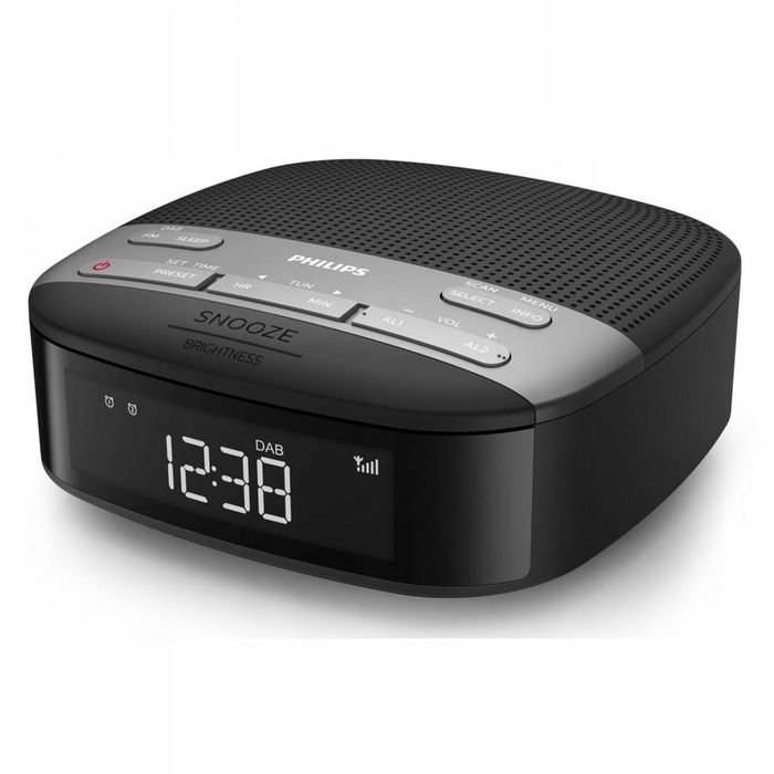 outlet radiobudzik radio dab+/fm lcd podwójny alarm philips tar3505