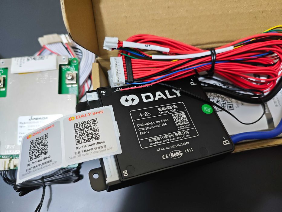 JBD Daly SMART BMS Bluetooth 7-14s 8-20s 20-50A 60-150A універсальні смарт бмс Li ion Lifepo4 LTO